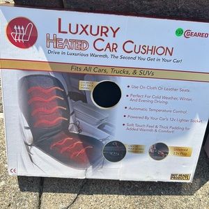 Heated car cushion.  NEW!!!